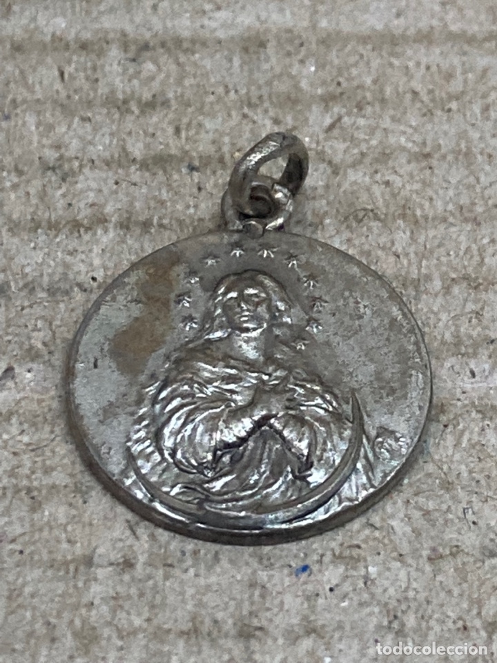 Antig&uuml;edades: Medalla de plata religiosa - Foto 1