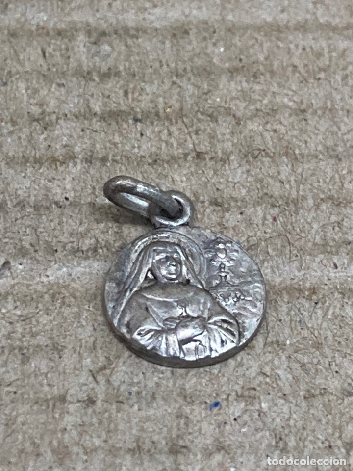 Antig&uuml;edades: Medalla de plata religiosa - Foto 1