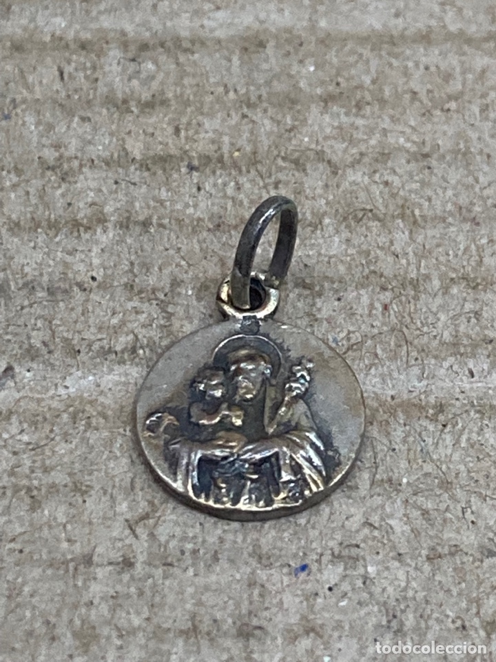 Antig&uuml;edades: Medalla de plata religiosa - Foto 1