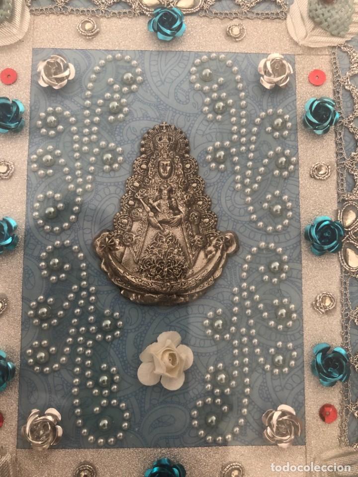Antig&uuml;edades: CUADRO RELICARIO VIRGEN DEL ROCIO - Foto 2