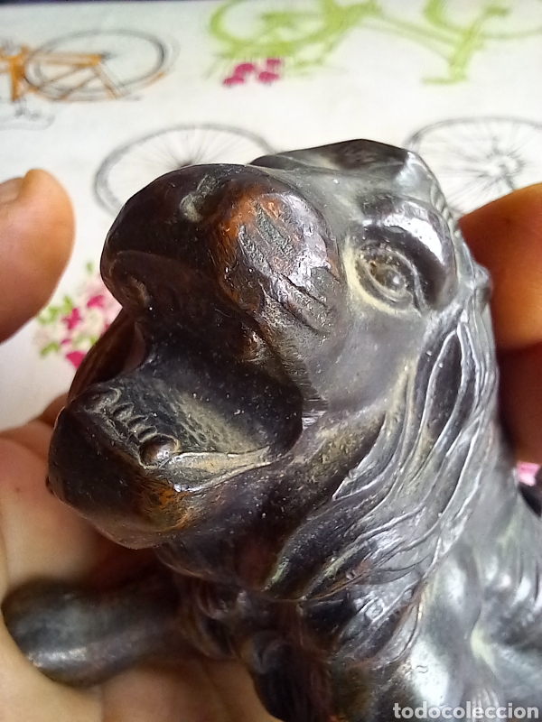 Antig&uuml;edades: ANTIGUO LEON CON ENCENDEDOR - Foto 5