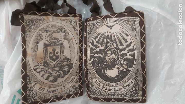 Antig&uuml;edades: Escapulario nuestra se&ntilde;ora del monte carmelo - Foto 1