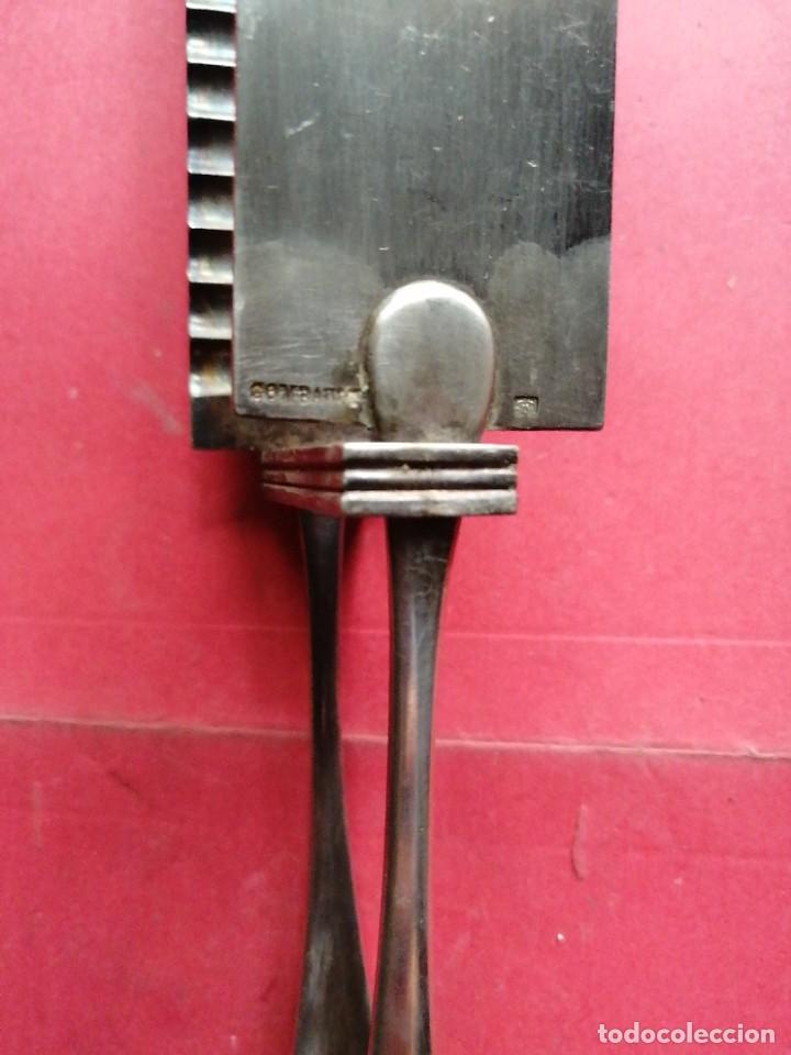 Antig&uuml;edades: Pala metal plateado, 26cm. - Foto 3