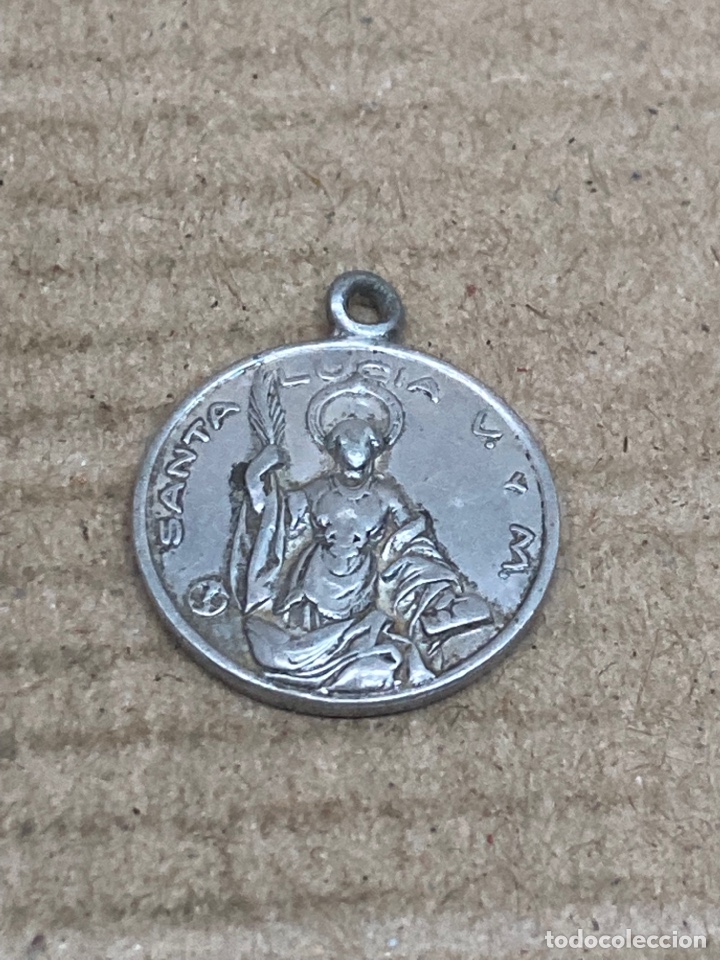 Antig&uuml;edades: Medalla religiosa plateada - Foto 1