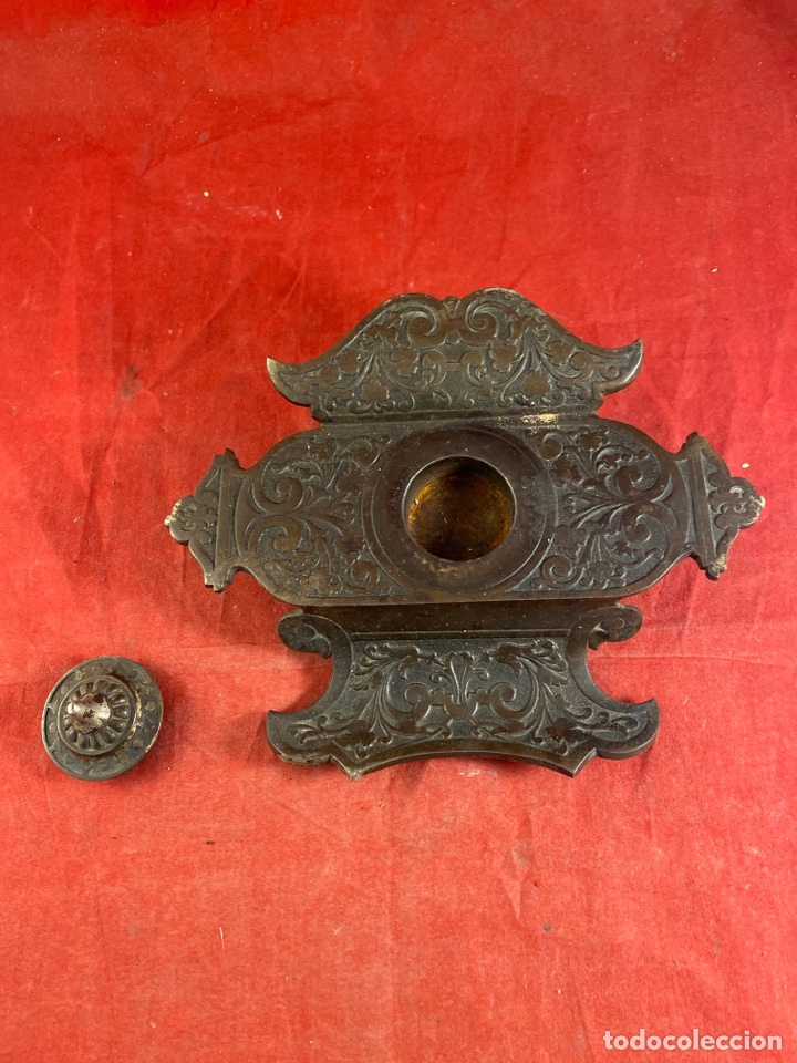 Antig&uuml;edades: Tintero antiguo siglo XIX - Foto 2