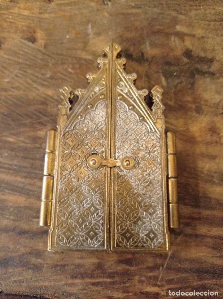 Antig&uuml;edades: capilla icono de viaje. - Foto 1