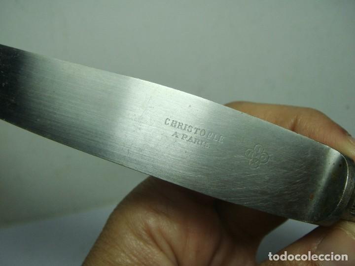 Antig&uuml;edades: Cuchillo Christofle Paris con mango de plata &middot; ca. 1920&ndash;1940 - Foto 4