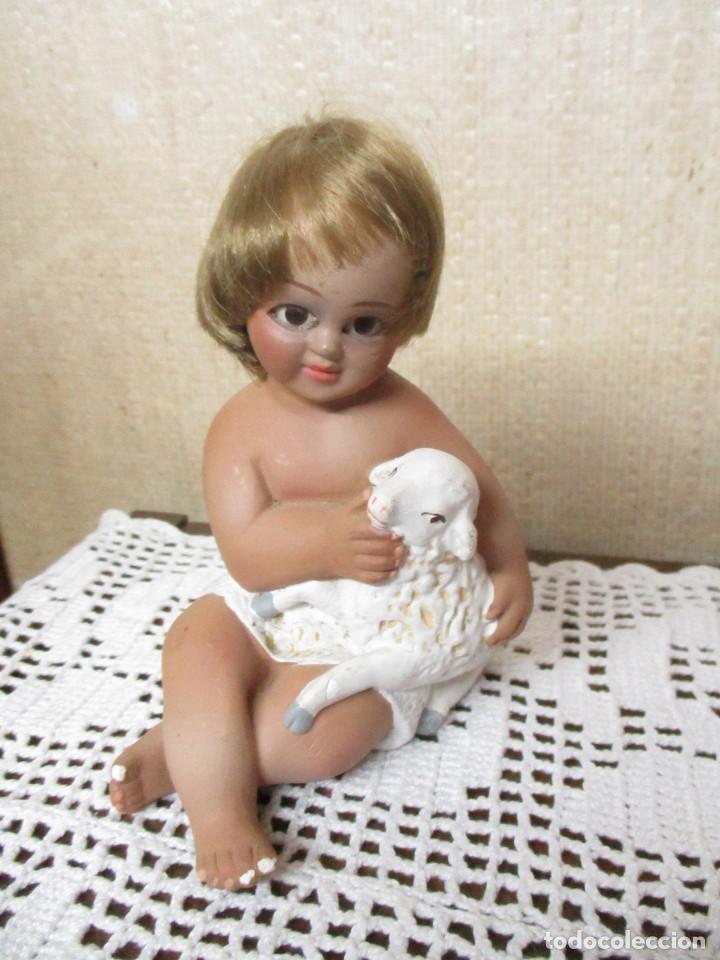 Antig&uuml;edades: ni&ntilde;o jes&uacute;s de estuco olot - Foto 1