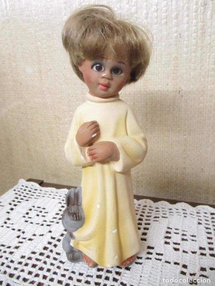 Antig&uuml;edades: ni&ntilde;o Jes&uacute;s de estuco - Foto 1