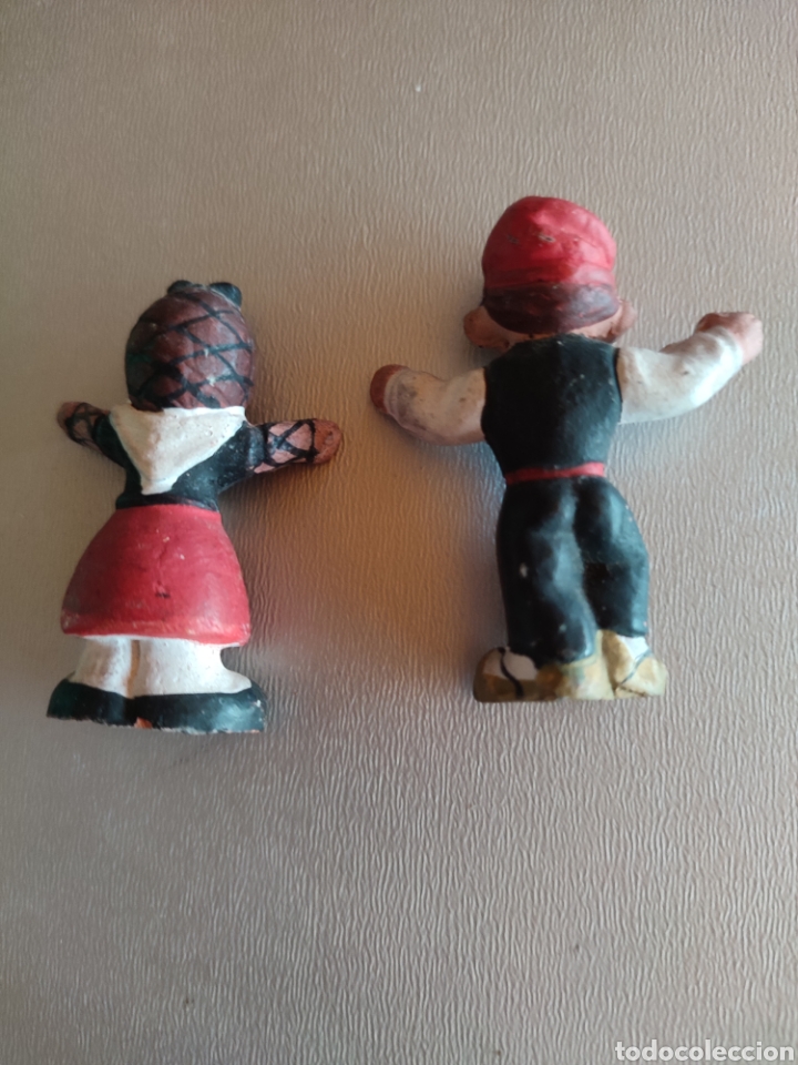 Antig&uuml;edades: 2 Figuritas alborox folcklore Catal&aacute;n - Foto 2