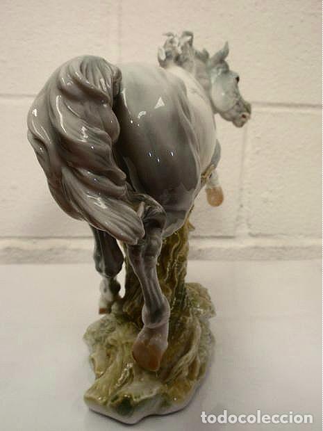 Antig&uuml;edades: Figura de caballo de Porcelana Algora - Foto 4