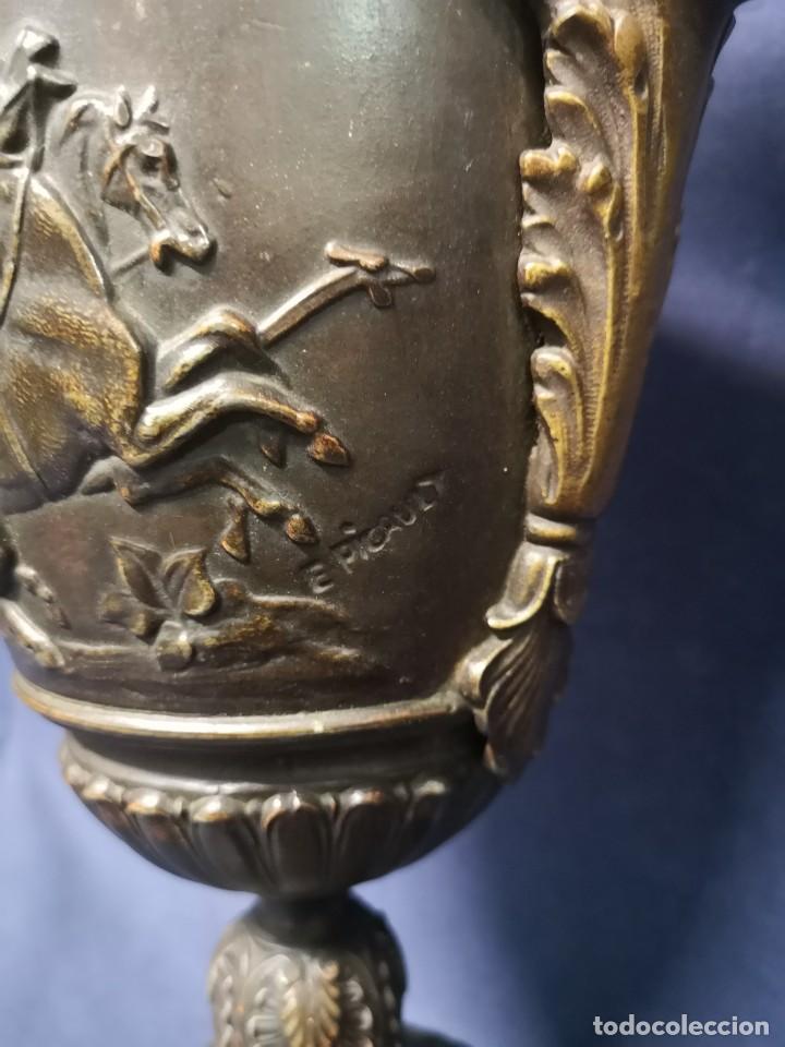 Antig&uuml;edades: PAREJA DE JARRONES FRANCESES IMPERIO - Foto 4