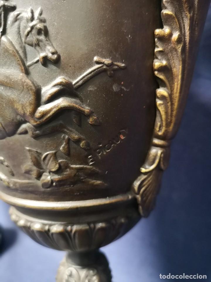 Antig&uuml;edades: PAREJA DE JARRONES FRANCESES IMPERIO - Foto 5