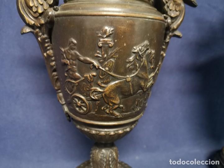 Antig&uuml;edades: PAREJA DE JARRONES FRANCESES IMPERIO - Foto 6