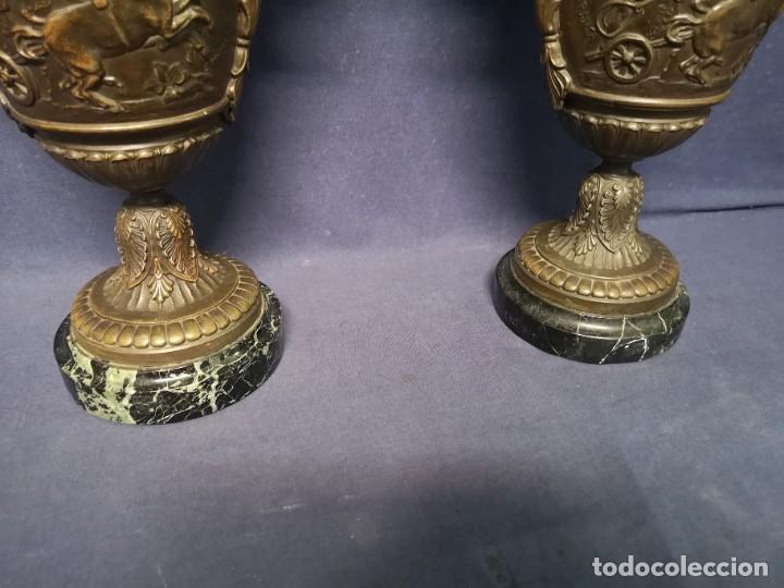 Antig&uuml;edades: PAREJA DE JARRONES FRANCESES IMPERIO - Foto 9