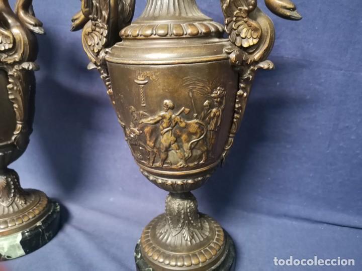 Antig&uuml;edades: PAREJA DE JARRONES FRANCESES IMPERIO - Foto 14