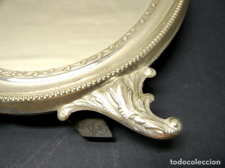Antig&uuml;edades: BELLO MARCO DE PLATA CON ESPEJO - Foto 3