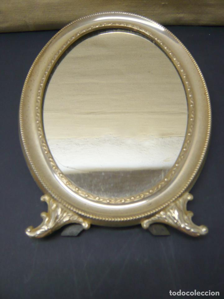 Antig&uuml;edades: BELLO MARCO DE PLATA CON ESPEJO - Foto 2