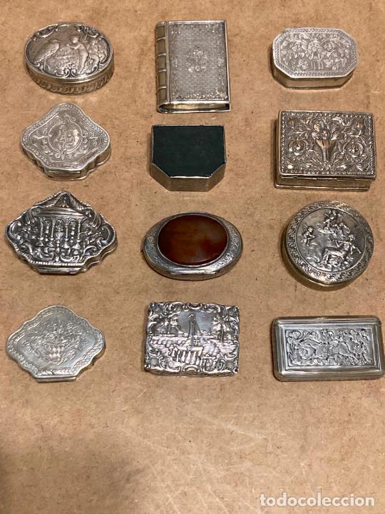 Antig&uuml;edades: Lote de 12 cajas de plata - Foto 1