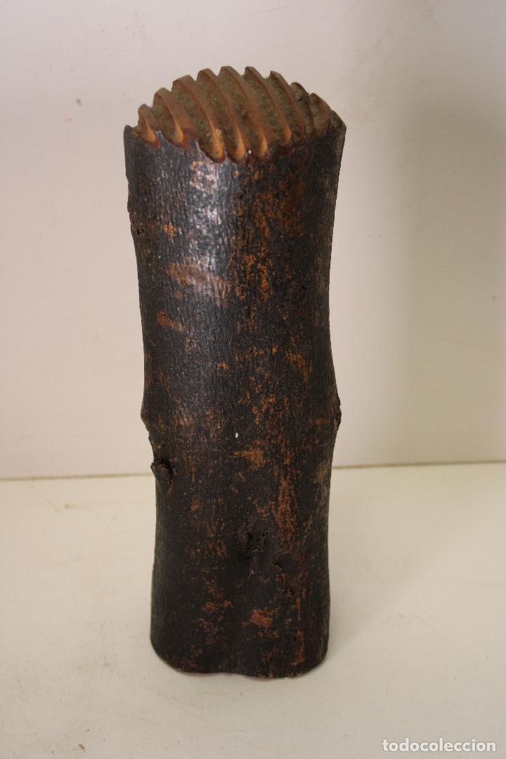 Antig&uuml;edades: rostro de cristo tallado en tronco de madera - Foto 3