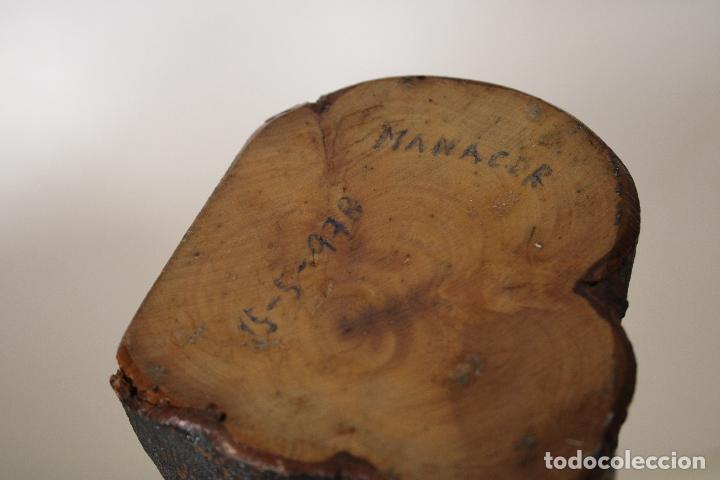 Antig&uuml;edades: rostro de cristo tallado en tronco de madera - Foto 5