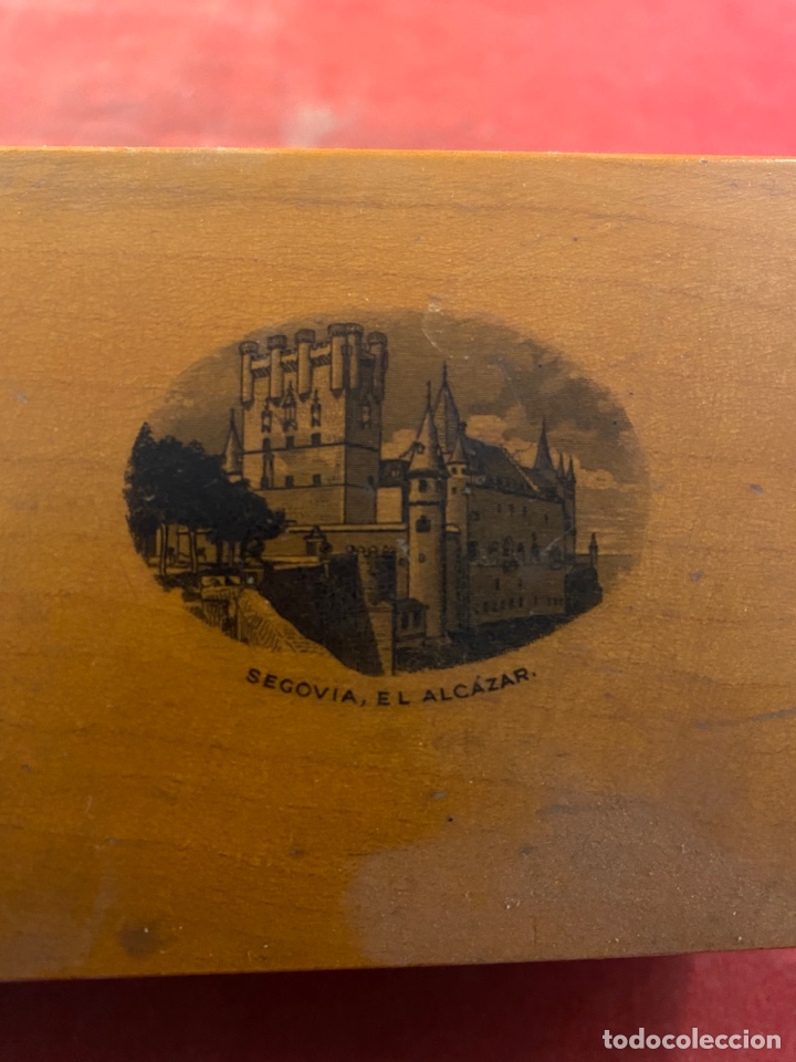 Antig&uuml;edades: Caja madera SEGOVIA EL ALCAZAR - Foto 4