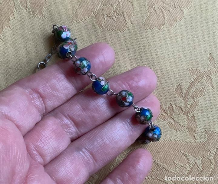 Antig&uuml;edades: ROSARIO, PULSERA DECENARIO CLOISONNE - Foto 5