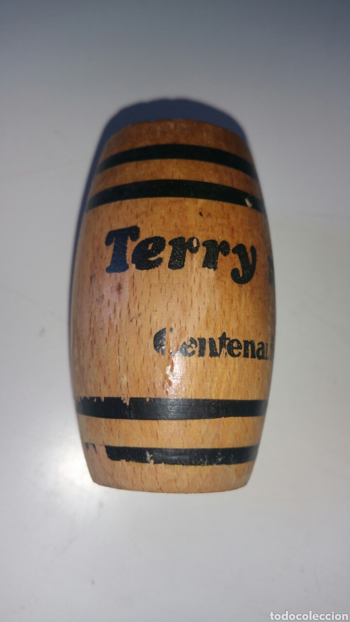 Antig&uuml;edades: Palillero de madera, &rdquo; Terry me va &rdquo;, centenario terry. - Foto 2