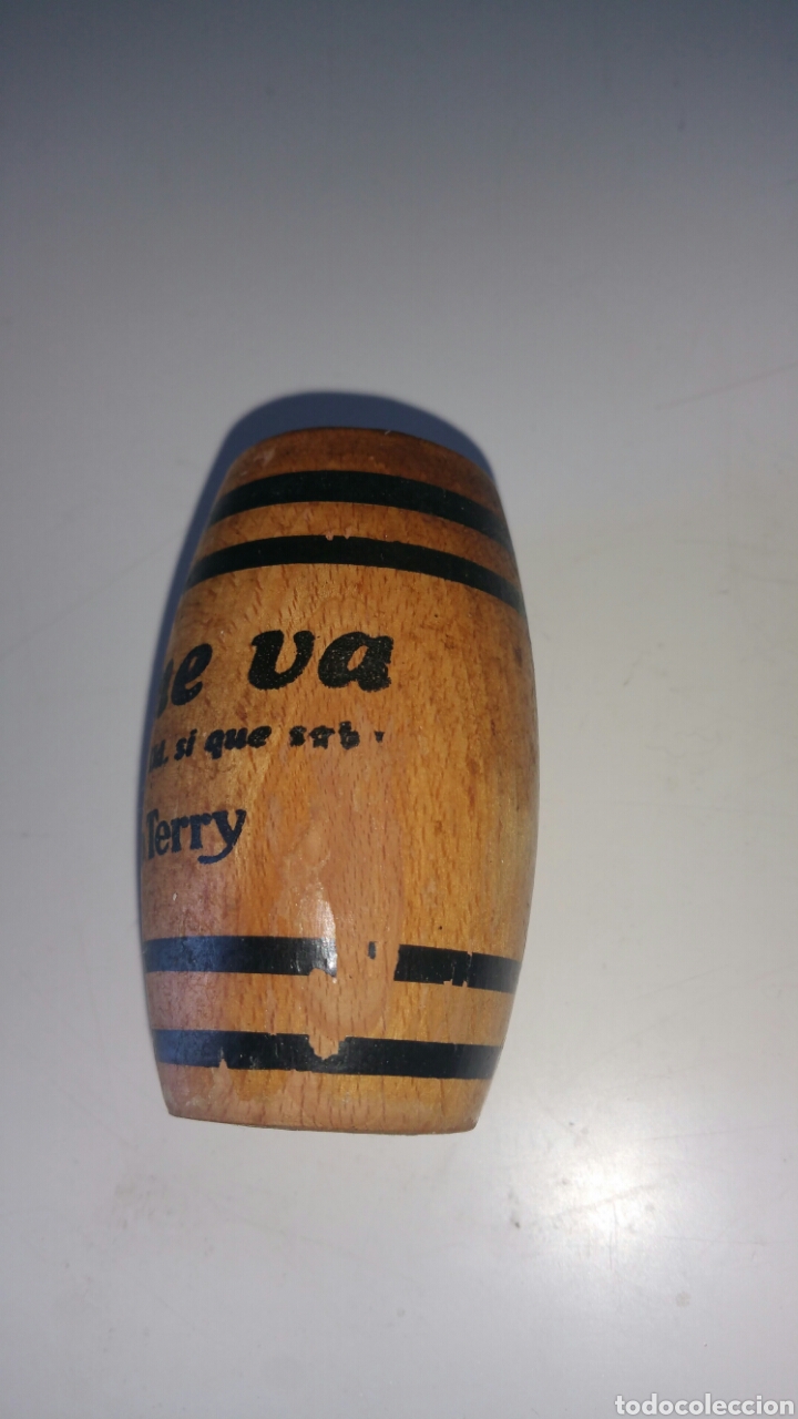 Antig&uuml;edades: Palillero de madera, &rdquo; Terry me va &rdquo;, centenario terry. - Foto 3
