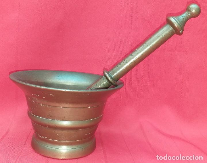 Antig&uuml;edades: MORTERO DE BRONCE SIGLO XIX - Foto 1