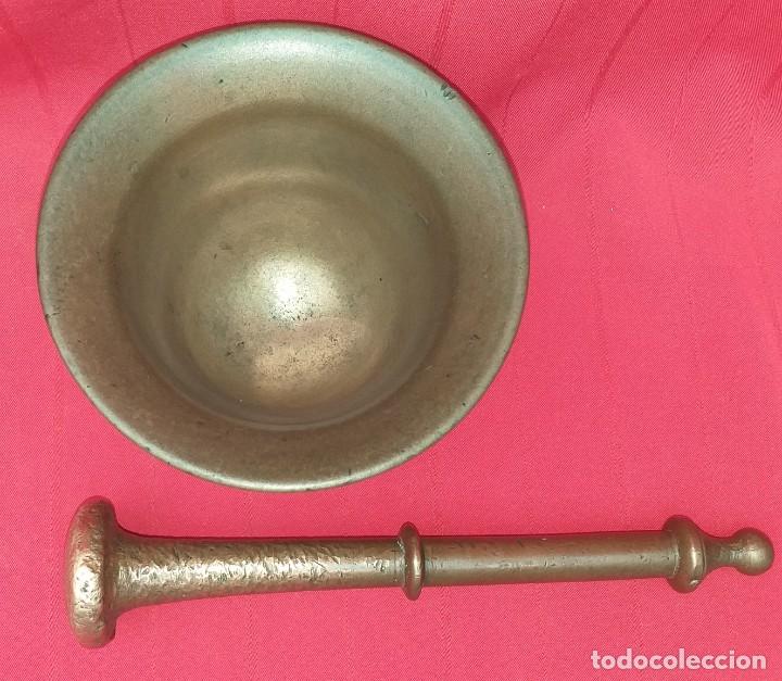 Antig&uuml;edades: MORTERO DE BRONCE SIGLO XIX - Foto 4