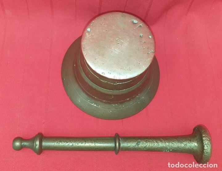 Antig&uuml;edades: MORTERO DE BRONCE SIGLO XIX - Foto 6