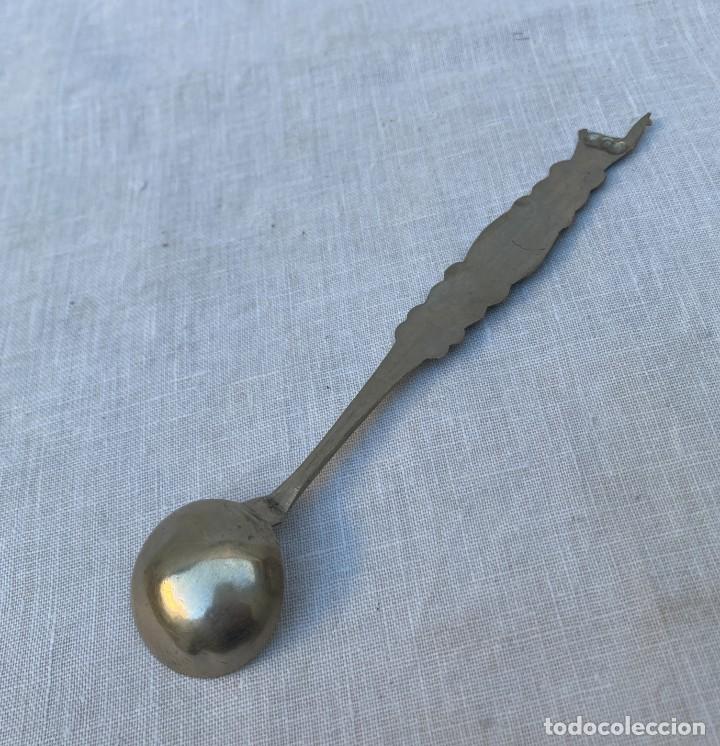 Antig&uuml;edades: Cucharilla alpaca - Foto 3