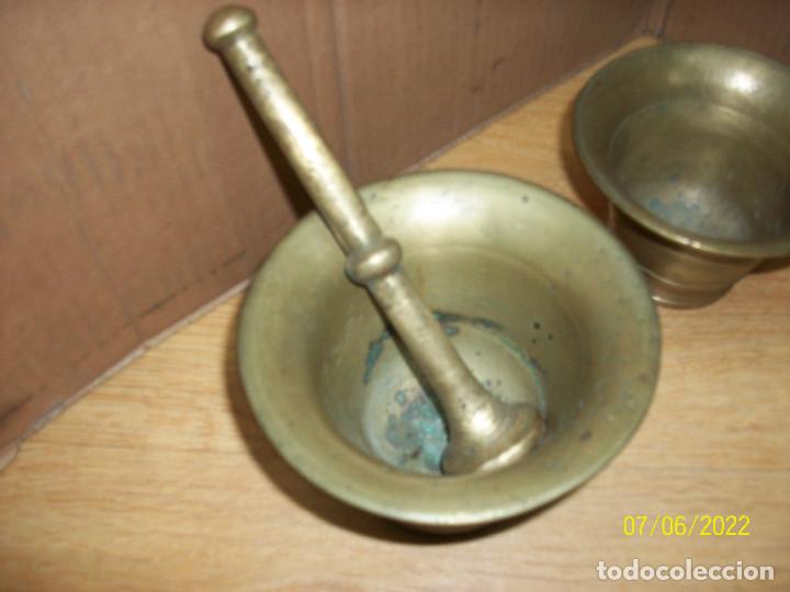 Antig&uuml;edades: LOTE DE 3 ALMIRECES O MORTEROS - Foto 2