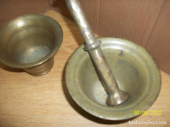 Antig&uuml;edades: LOTE DE 3 ALMIRECES O MORTEROS - Foto 3