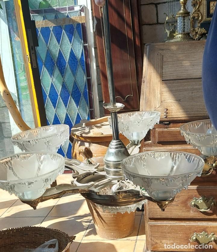 Antig&uuml;edades: L&aacute;mpara de colgar art deco - Foto 1