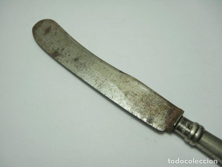 Antig&uuml;edades: Cuchillo antiguo con mango de plata &middot; ca. 1880&ndash;1920 - Foto 3