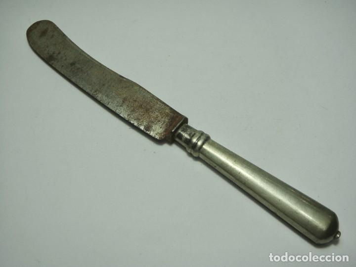 Antig&uuml;edades: Cuchillo antiguo con mango de plata &middot; ca. 1880&ndash;1920 - Foto 1