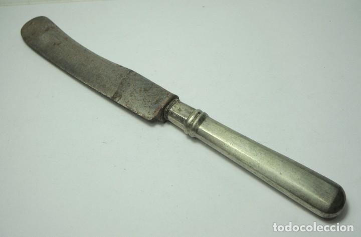 Antig&uuml;edades: Cuchillo antiguo con mango de plata &middot; ca. 1880&ndash;1920 - Foto 1