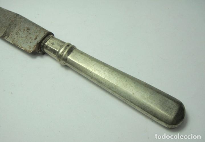 Antig&uuml;edades: Cuchillo antiguo con mango de plata &middot; ca. 1880&ndash;1920 - Foto 2
