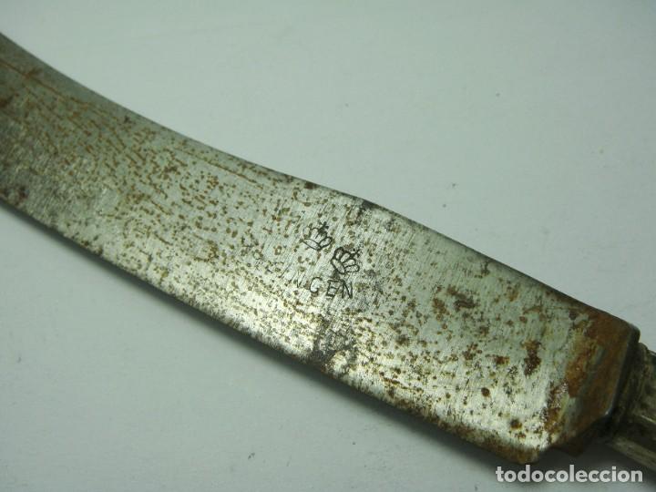 Antig&uuml;edades: Cuchillo antiguo con mango de plata &middot; ca. 1880&ndash;1920 - Foto 3