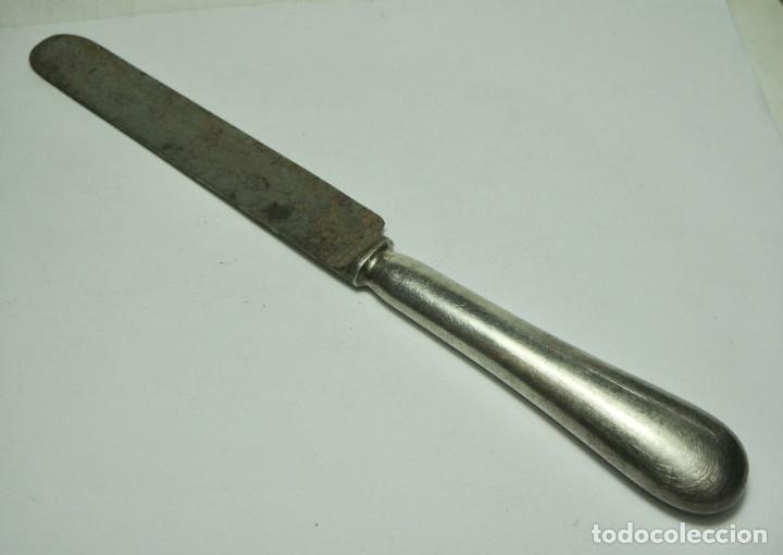 Antig&uuml;edades: Cuchillo antiguo con mango de plata &middot; ca. 1880&ndash;1910 - Foto 1