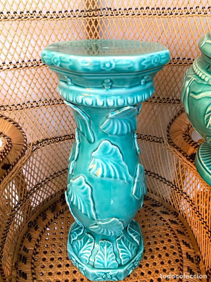 Antig&uuml;edades: PEDESTAL Y MACETERO DE MANISES - Foto 8