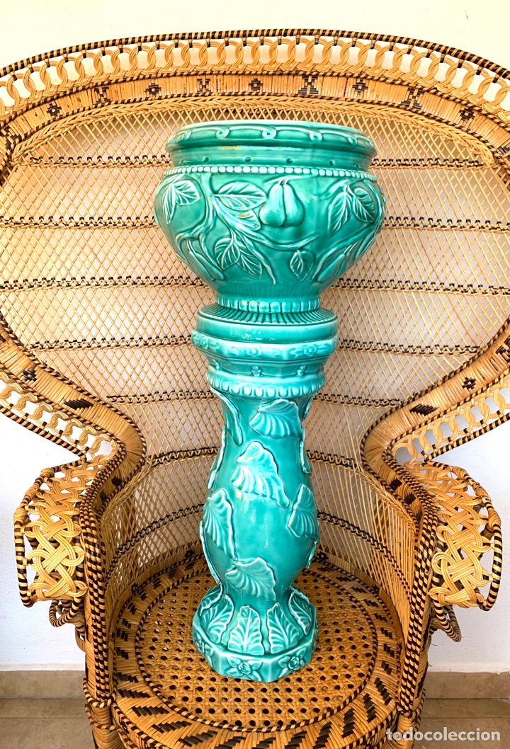 Antig&uuml;edades: PEDESTAL Y MACETERO DE MANISES - Foto 10