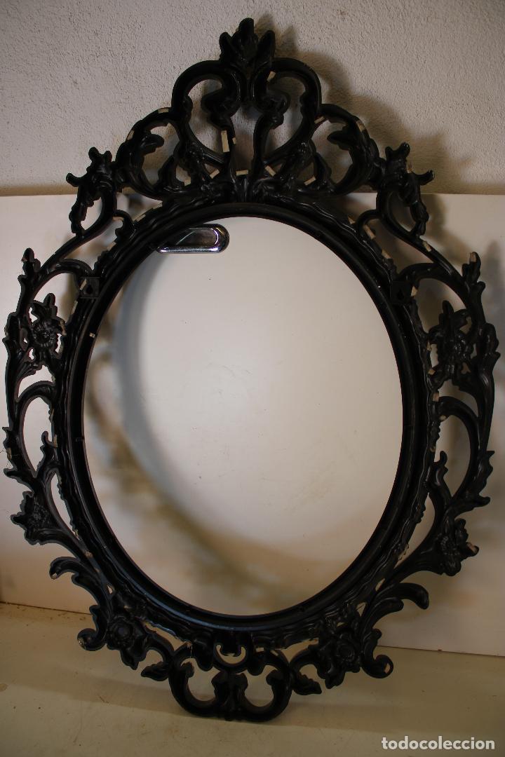 Antig&uuml;edades: marco ovalado negro - Foto 2