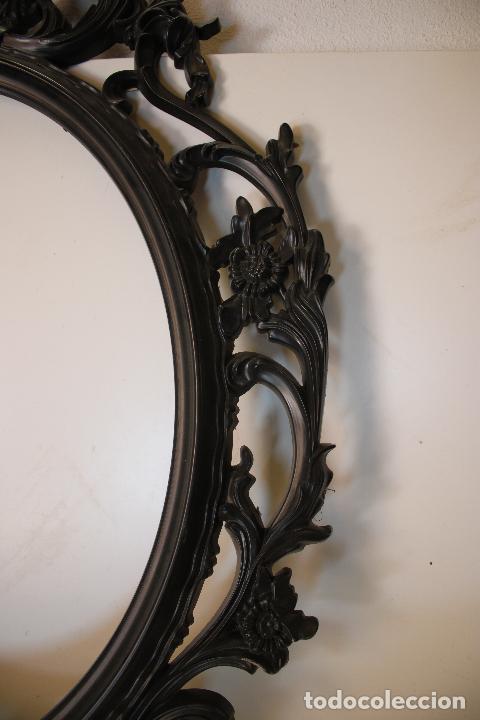 Antig&uuml;edades: marco ovalado negro - Foto 5