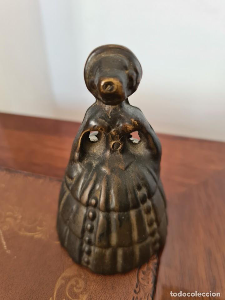 Antig&uuml;edades: CAMPANILLA ANTIGUA DE BRONCE - Foto 2