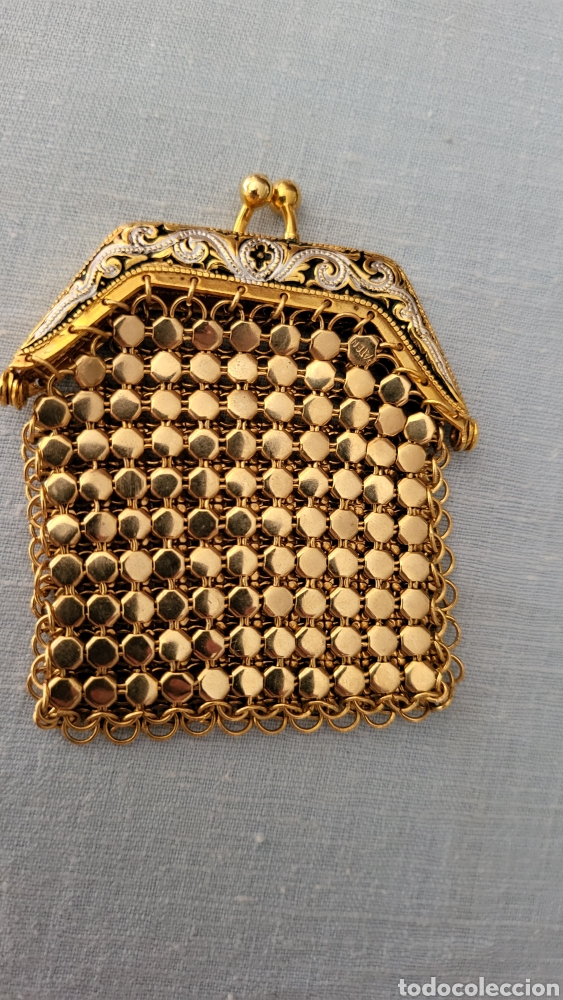 Antig&uuml;edades: MONEDERO VINTAGE DORADO - Foto 5