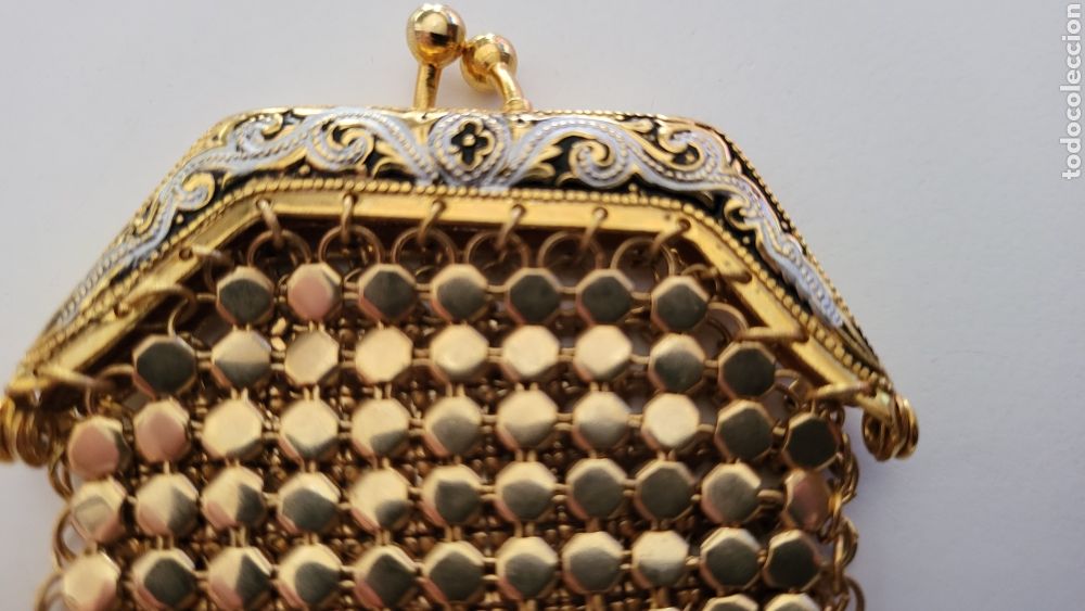 Antig&uuml;edades: MONEDERO VINTAGE DORADO - Foto 1
