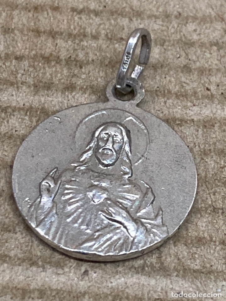 Antig&uuml;edades: Medalla de plata religiosa - Foto 2